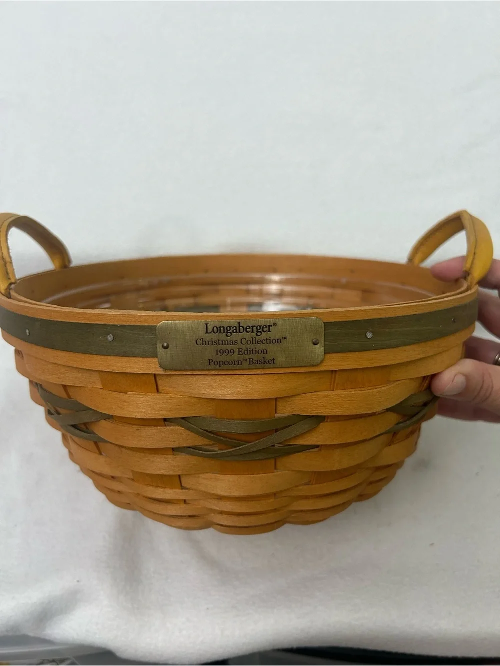 Longaberger 1999 Christmas Collection Edition Popcorn Basket